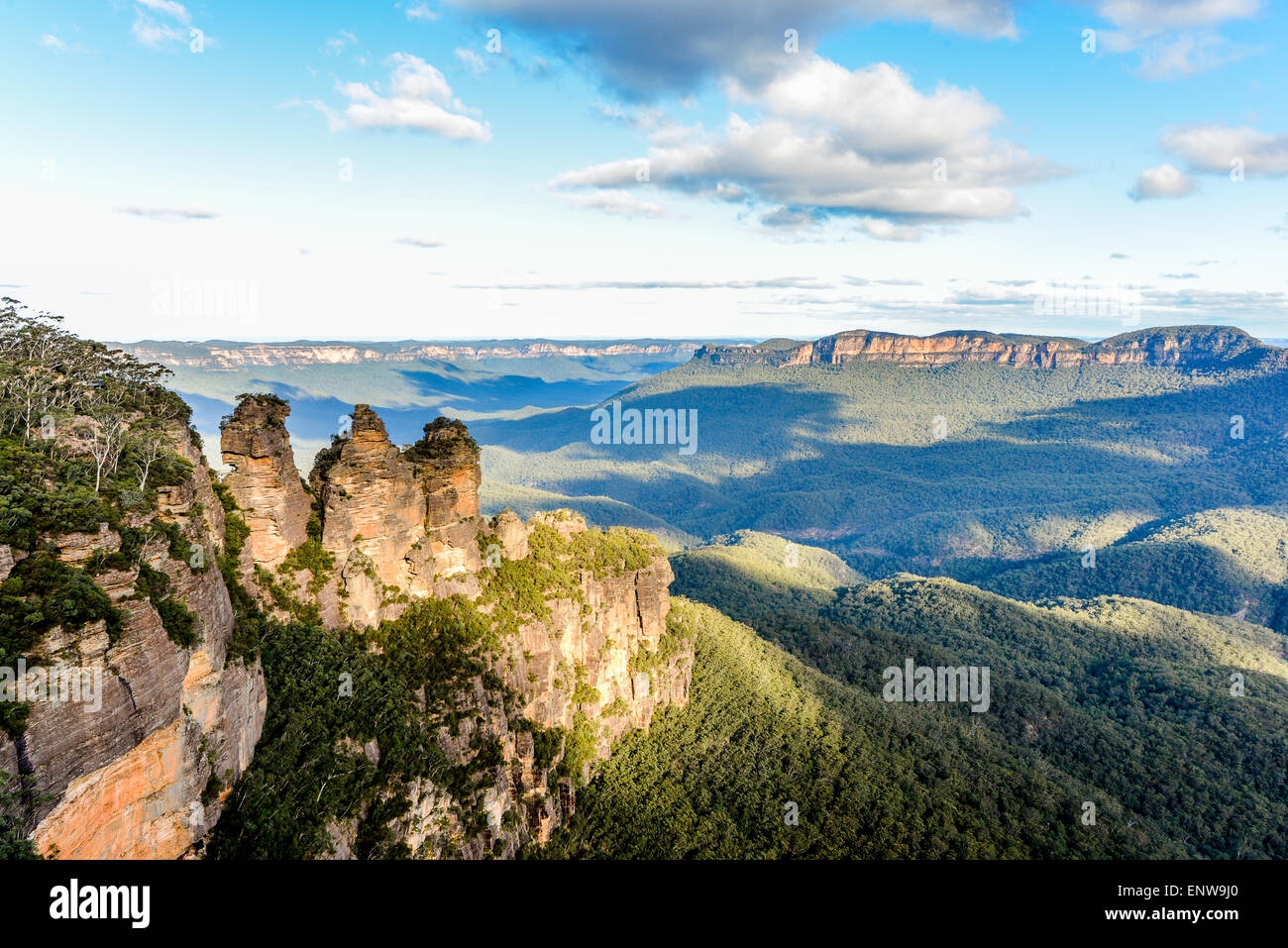 Le tre sorelle, Blue Mountains, Nuovo Galles del Sud, Australia Foto Stock