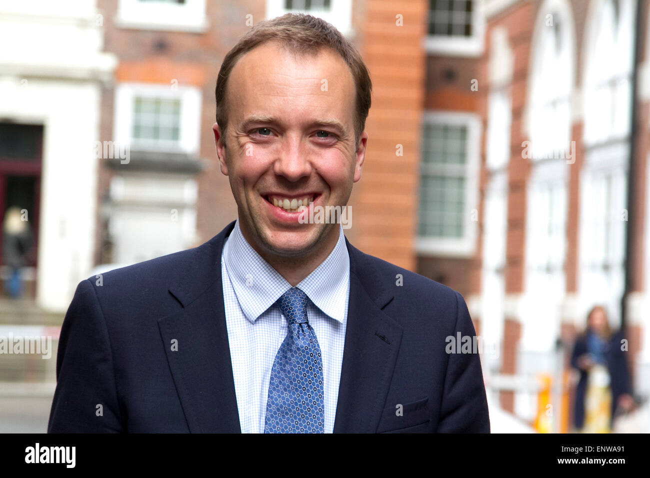 Londra REGNO UNITO. 11 maggio 2015. FILE PIX: Matthew Hancock ha nominato ministro per il Cabinet Office in un rimpasto di governo del Primo Ministro David Cameron dopo che il partito conservatore ha vinto le elezioni generali Credito: amer ghazzal/Alamy Live News Foto Stock