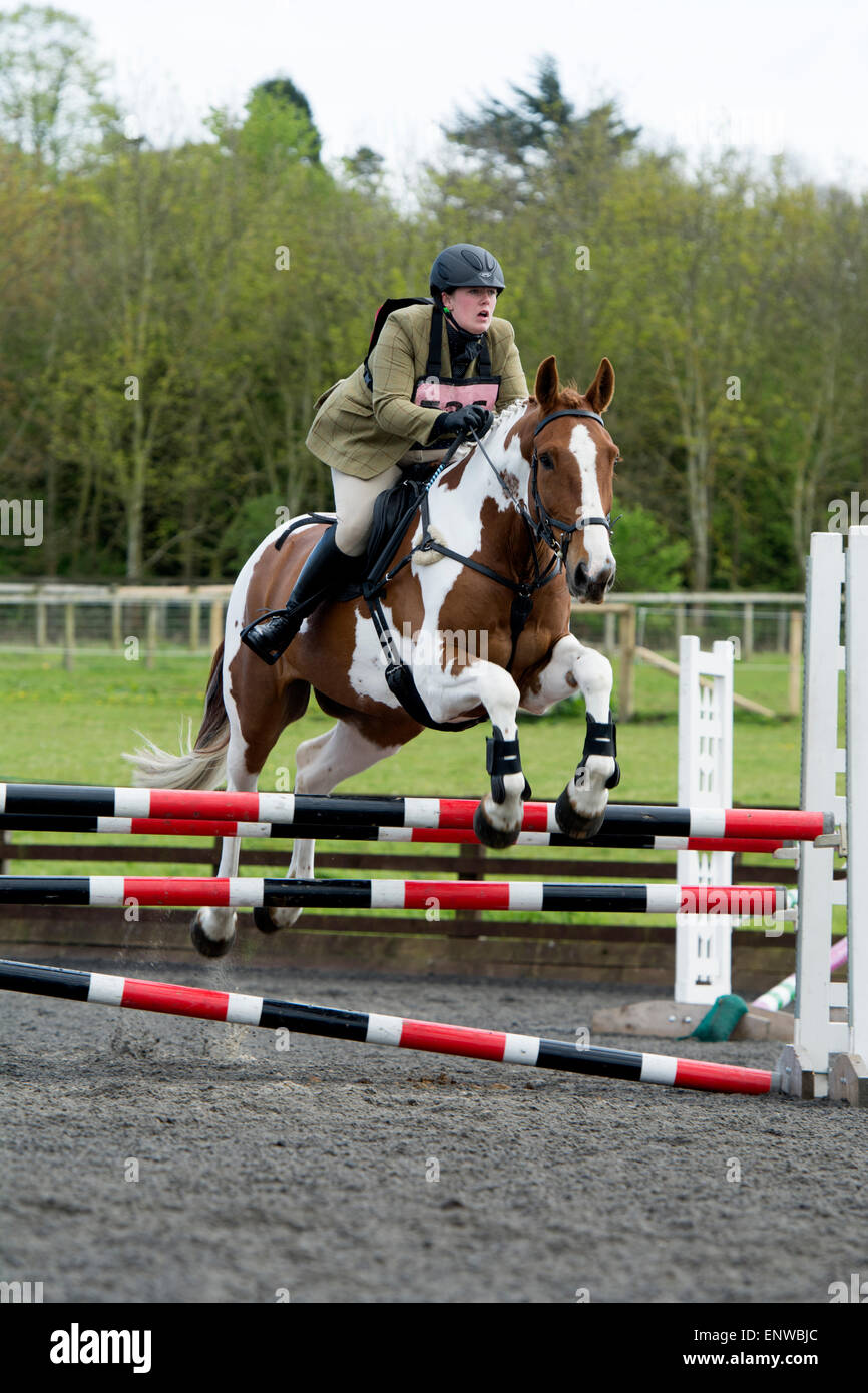 British Eventing Horse Trials, Moreton Morrell, Warwickshire, Regno Unito Foto Stock