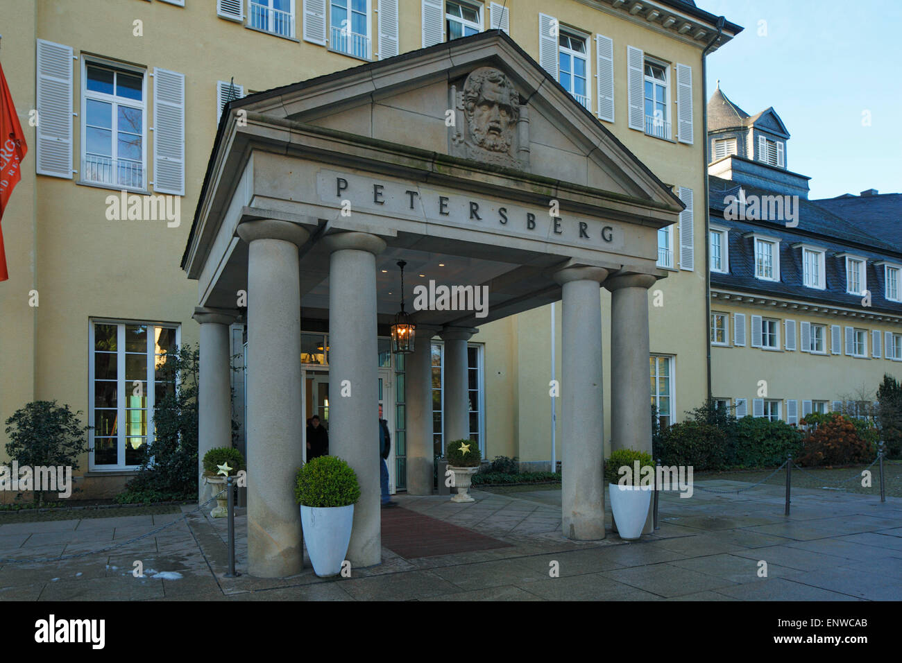 Steigenberger Grand Hotel auf dem im Petersberg Siebenbirge, Gaestehaus der Bundesregierung, Koenigswinter am Rhein Foto Stock