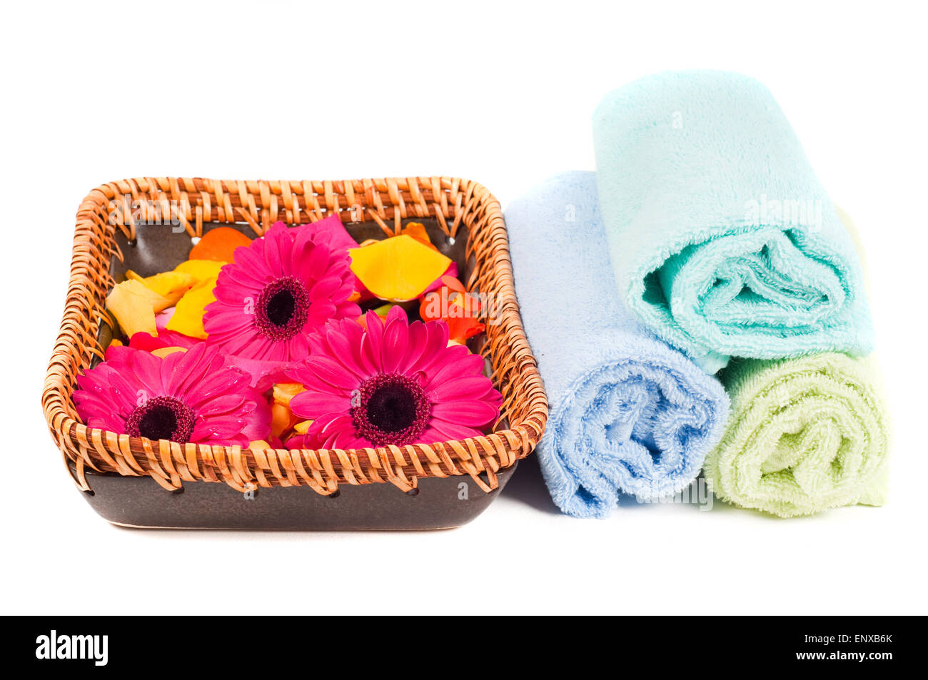 Accessori della stazione termale Foto Stock