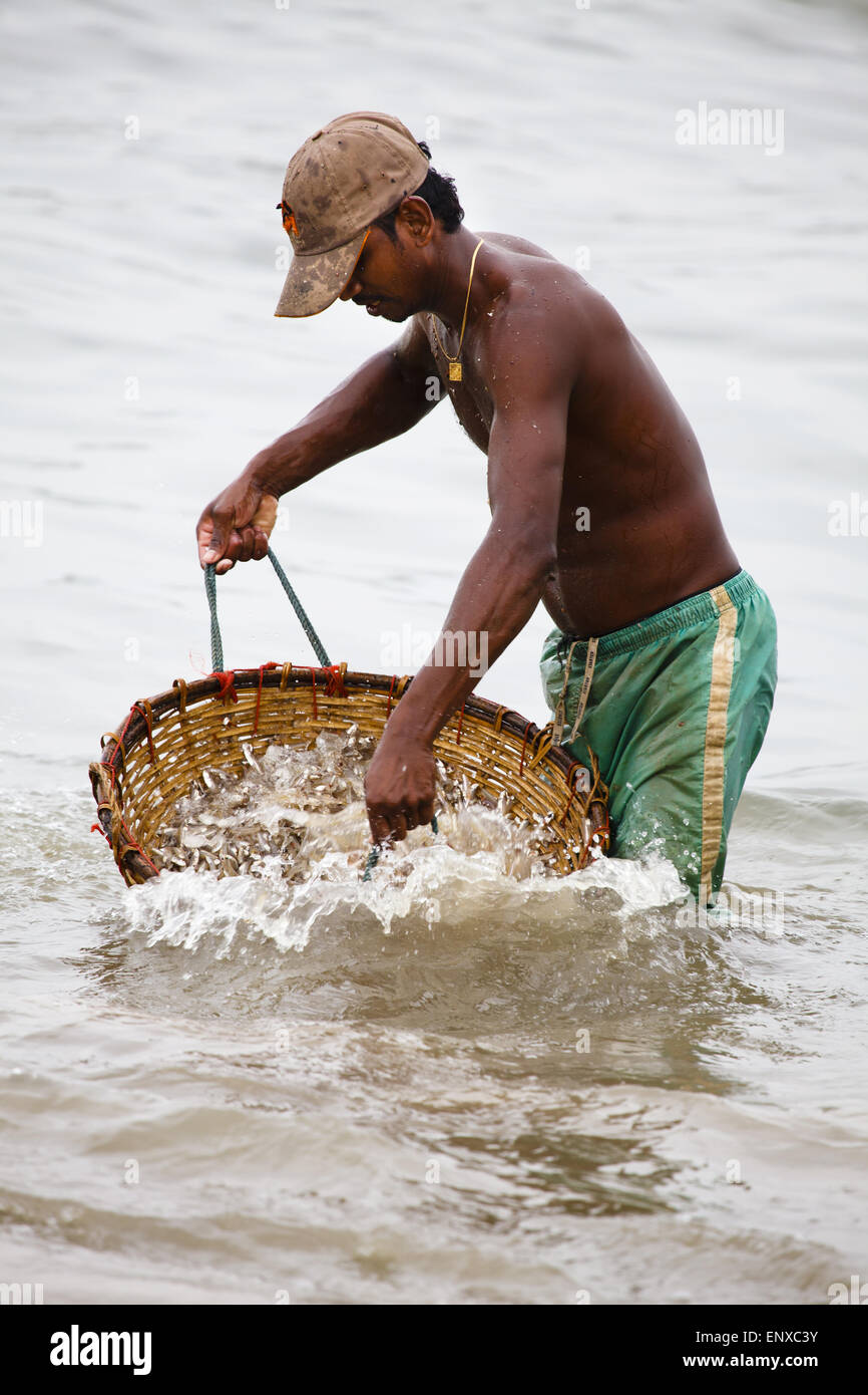 Sulla spiaggia - Negombo, Sri Lanka Foto Stock