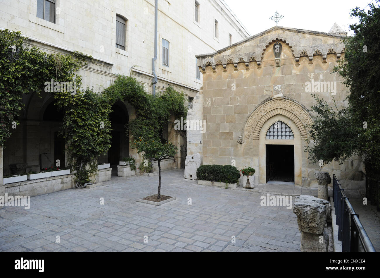Israele. Gerusalemme. Chiesa della flagellazione. La città vecchia. Il Quartiere Musulmano. Foto Stock