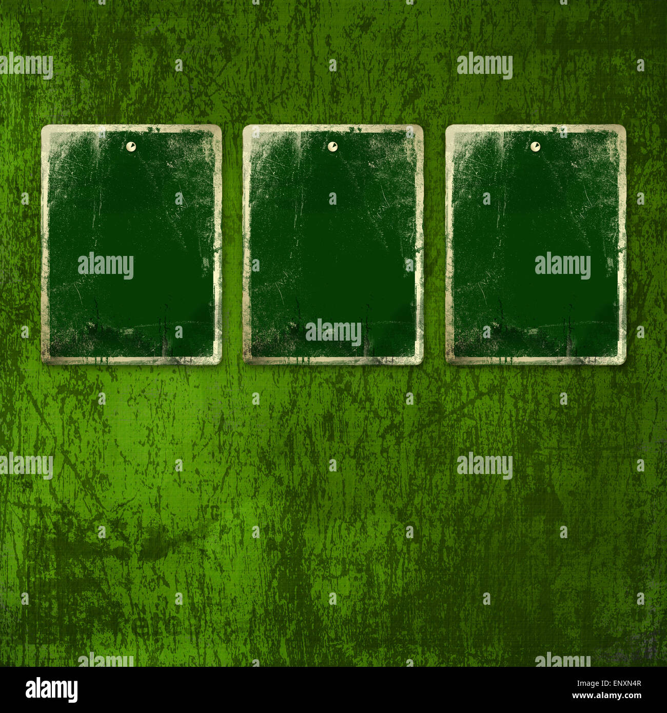 Grunge sfondo verde con antico ornamento per st Patrick Foto Stock