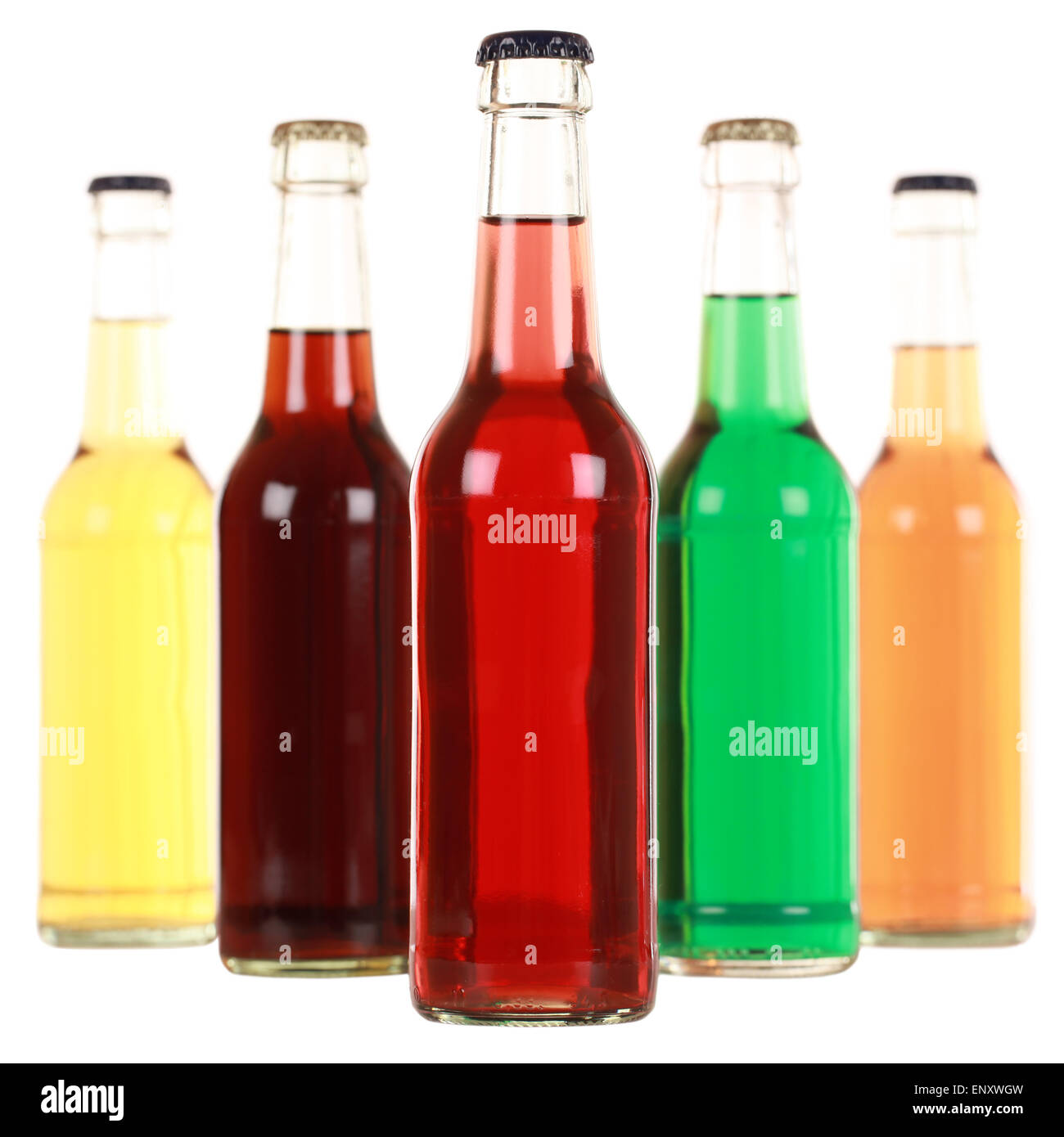 Getränke in Flaschen Foto Stock