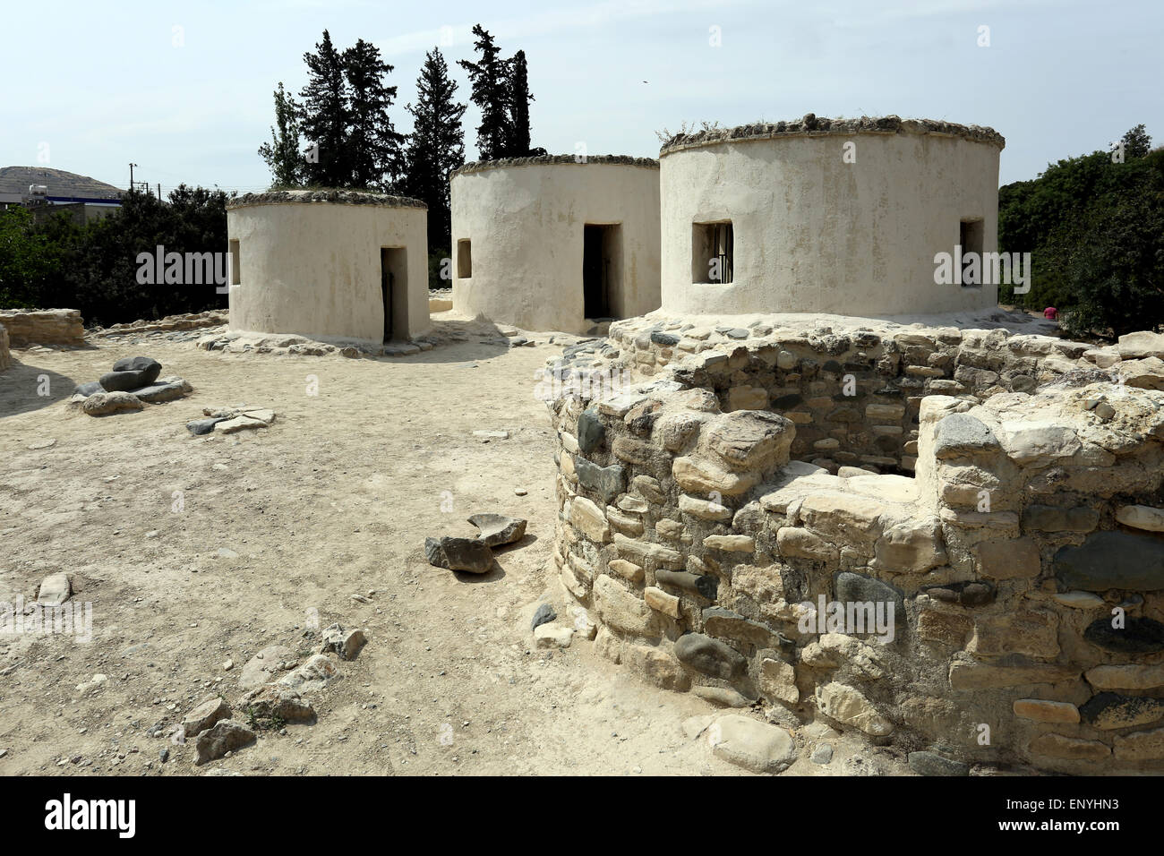 Insediamento neolitico, Cipro Foto Stock