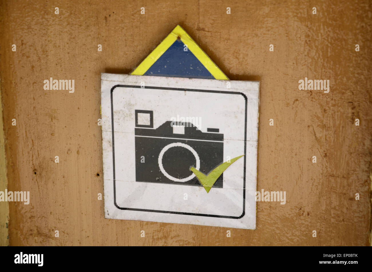 È consentito di fotografia Foto Stock