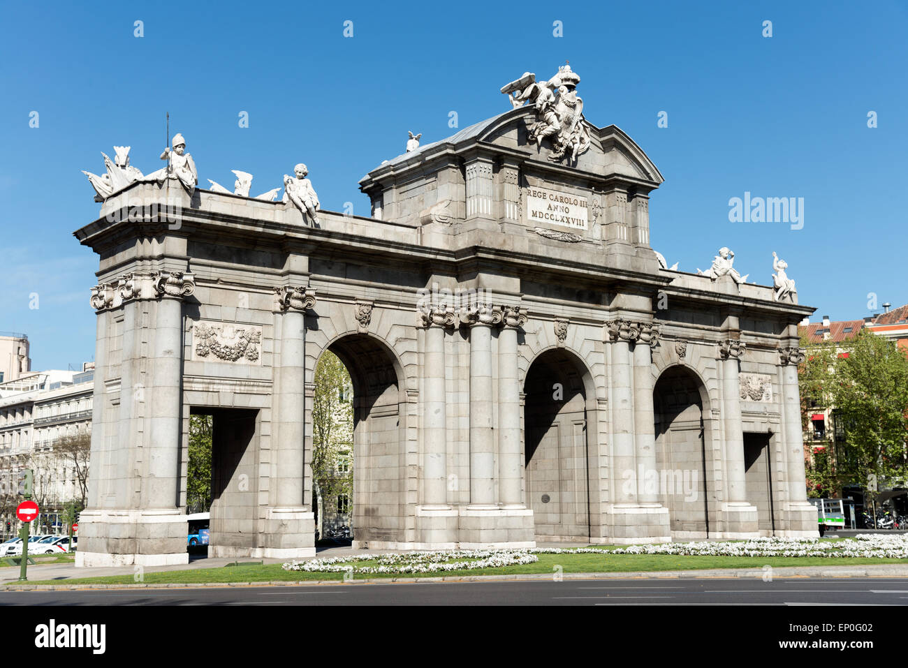 Il Puerta de Alacala, Madrid, Spagna Foto Stock