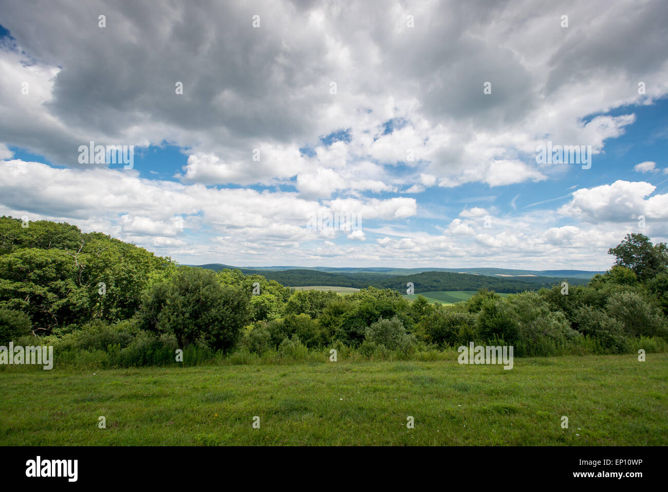 Paesaggio panoramico vicino a Oakland, Maryland, Stati Uniti d'America Foto Stock