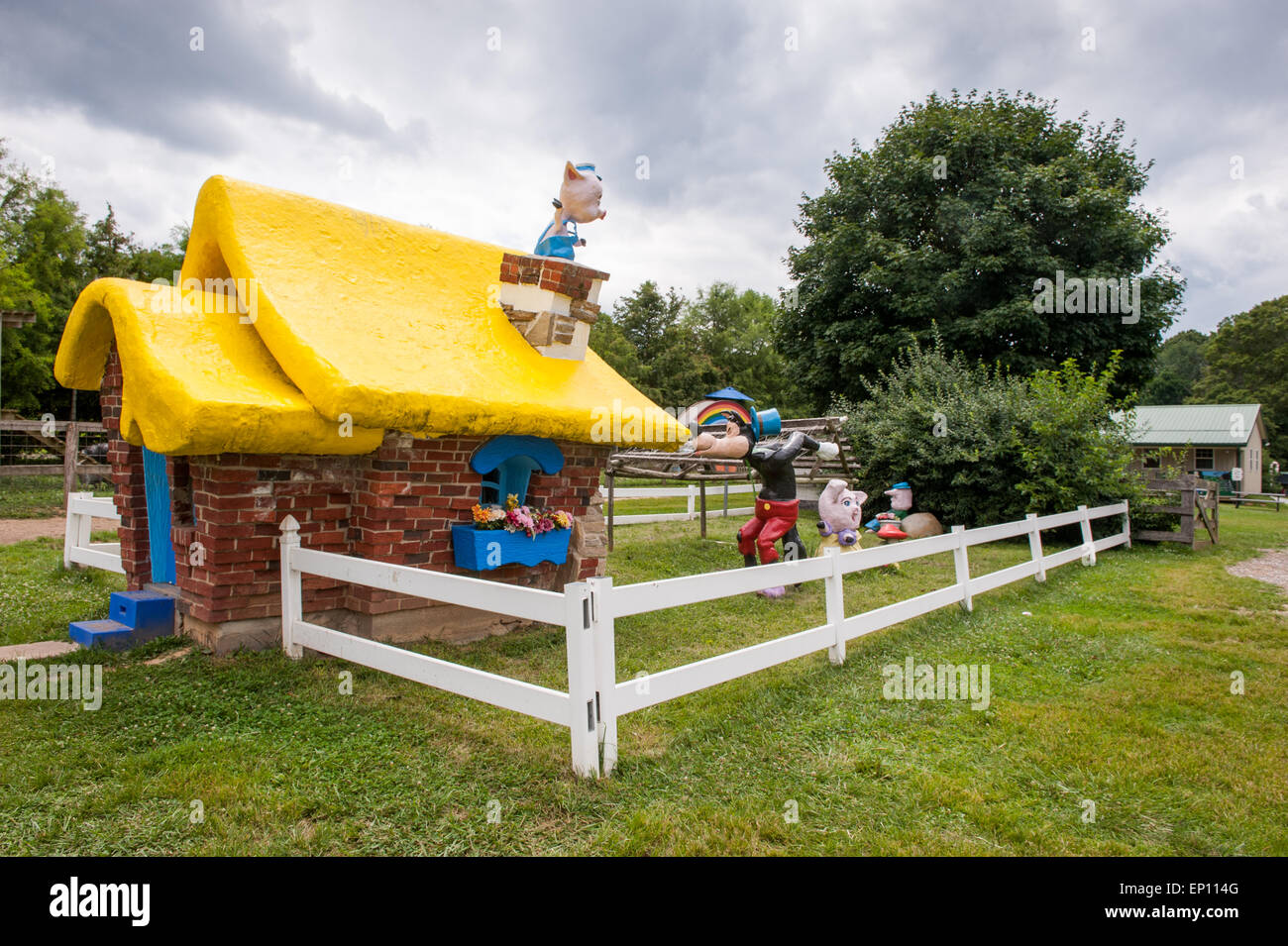 Three Little Pigs playhouse in Columbia, Maryland, Stati Uniti d'America Foto Stock