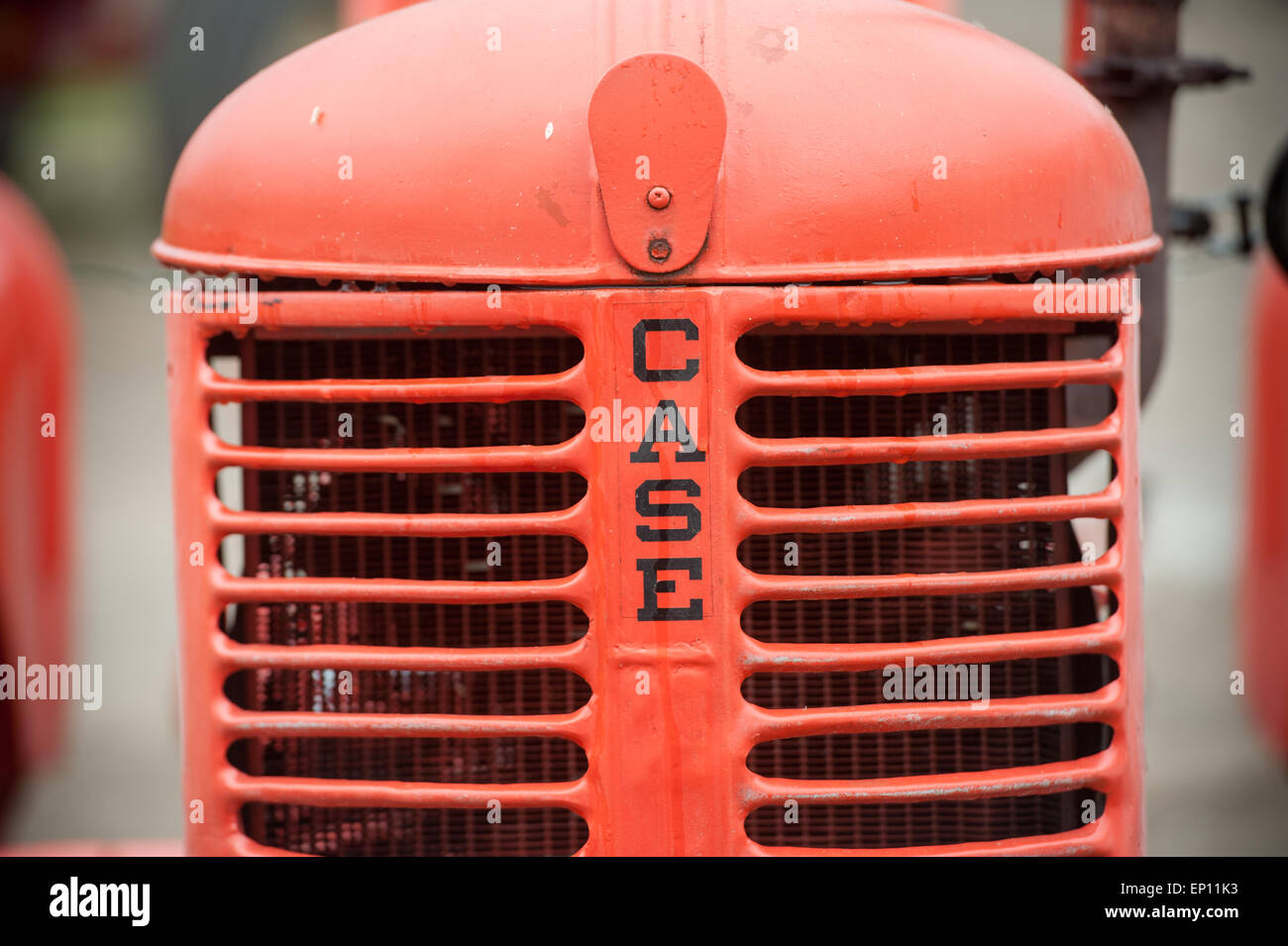 Case rosso vintage il trattore. Foto Stock