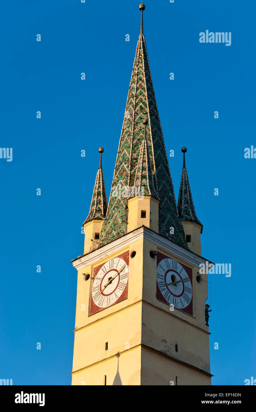 S. Margherita, centro storico, Medias, Romania Foto Stock