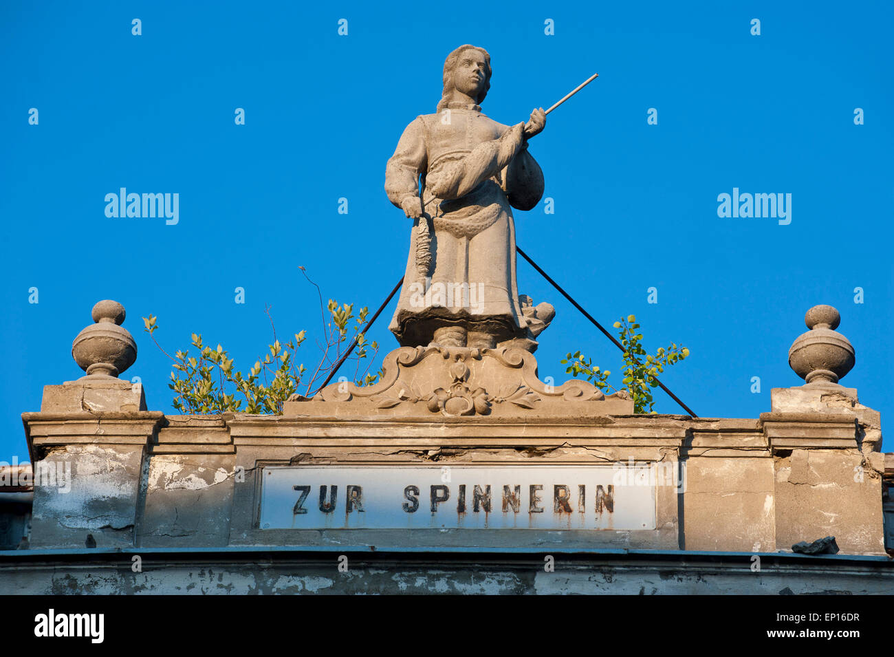 Il vecchio segno tedesco, centro storico, Medias, Romania Foto Stock