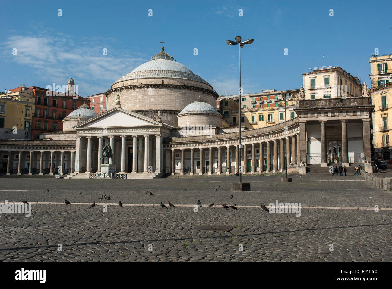 Basilica di San Francesco di Paola in Napoli Italia Foto Stock