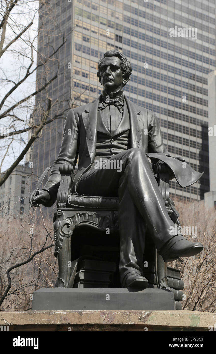 William H. Seward (1801-1872). 24 Stati Uniti Segretario di Stato. Statua. La città di New York. Stati Uniti d'America. Foto Stock