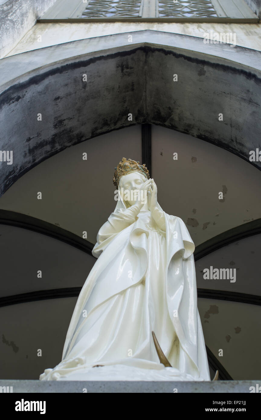 Vergine Maria ad ingresso di Oura chiesa cattolica, di Nagasaki, Giappone Foto Stock