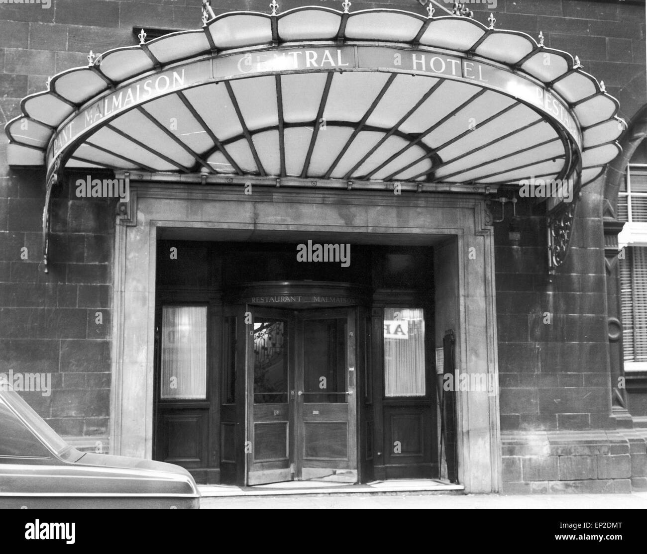 La Malmaison Ristorante, Hope Street, Glasgow, parte della Stazione Centrale Hotel, 2° ottobre 1967. Foto Stock