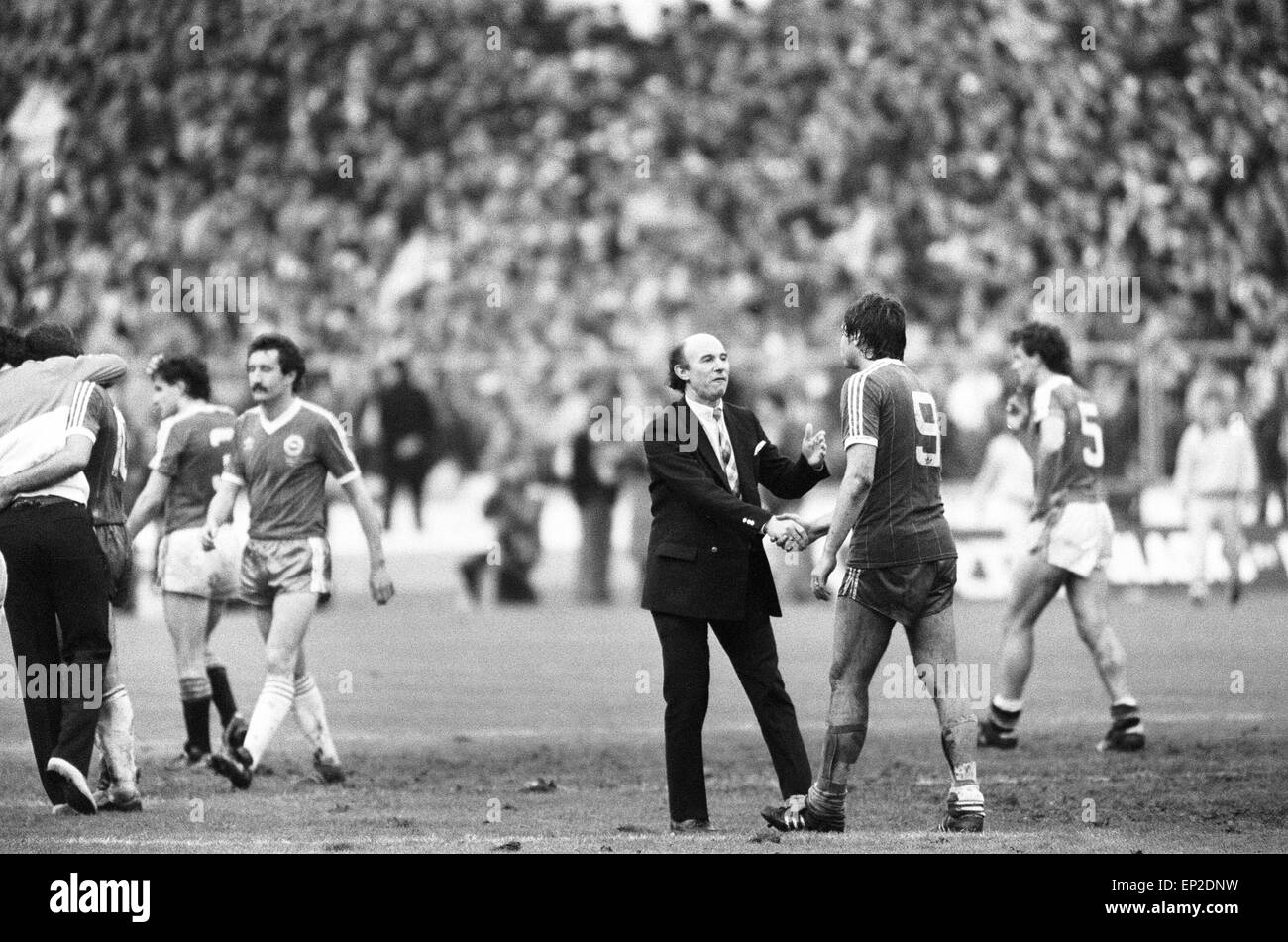 Brighton & Hove Albion V Manchester United FA Cup finale allo stadio di Wembley, sabato 21 maggio 1983. Punteggio finale: Brighton & Hove Albion 2-2 Manchester United AET Foto Stock