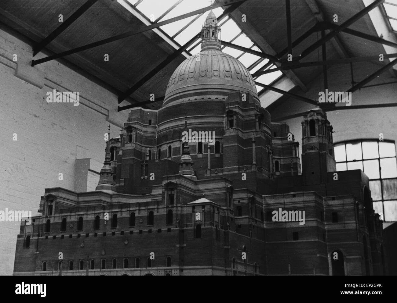 Modello di proposta di Liverpool Metropolitian cattedrale, 8 Dicembre 1937 Foto Stock