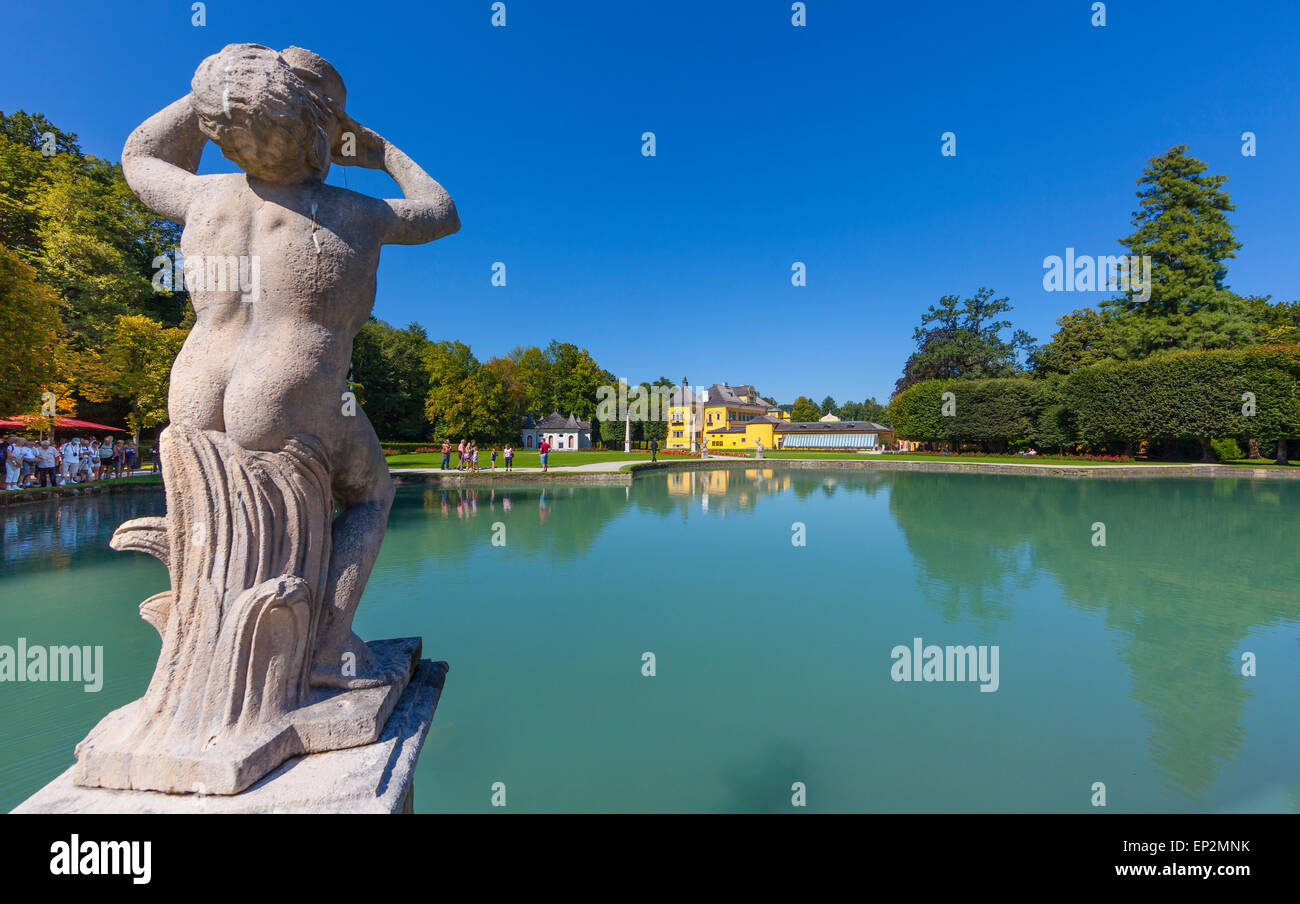 Salisburgo, Austria Membro, Salisburgo, il Castello di Hellbrunn, giardino del palazzo Foto Stock