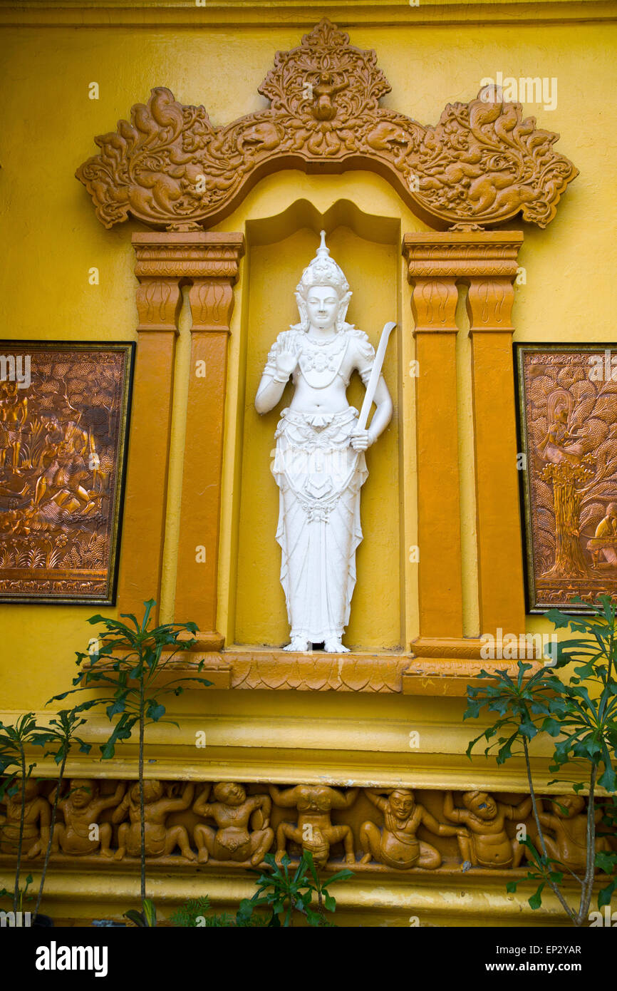 Gangaramaya tempio buddista, Colombo, Sri Lanka, Asia Foto Stock