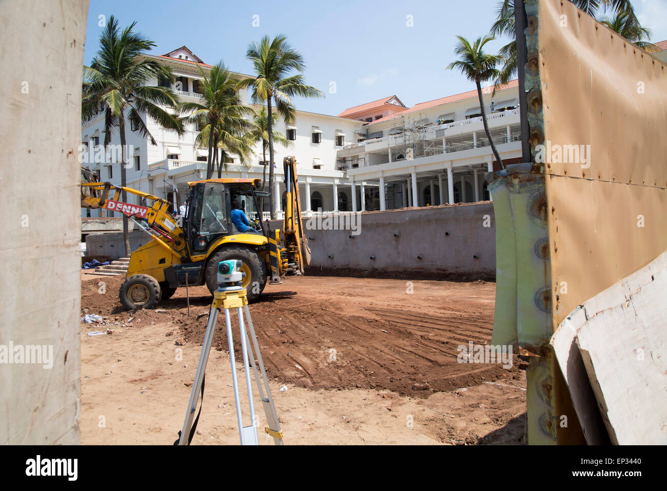 Costruzione di riqualificazione del sito di Galle Face Hotel, Colombo, Sri Lanka, Asia Foto Stock