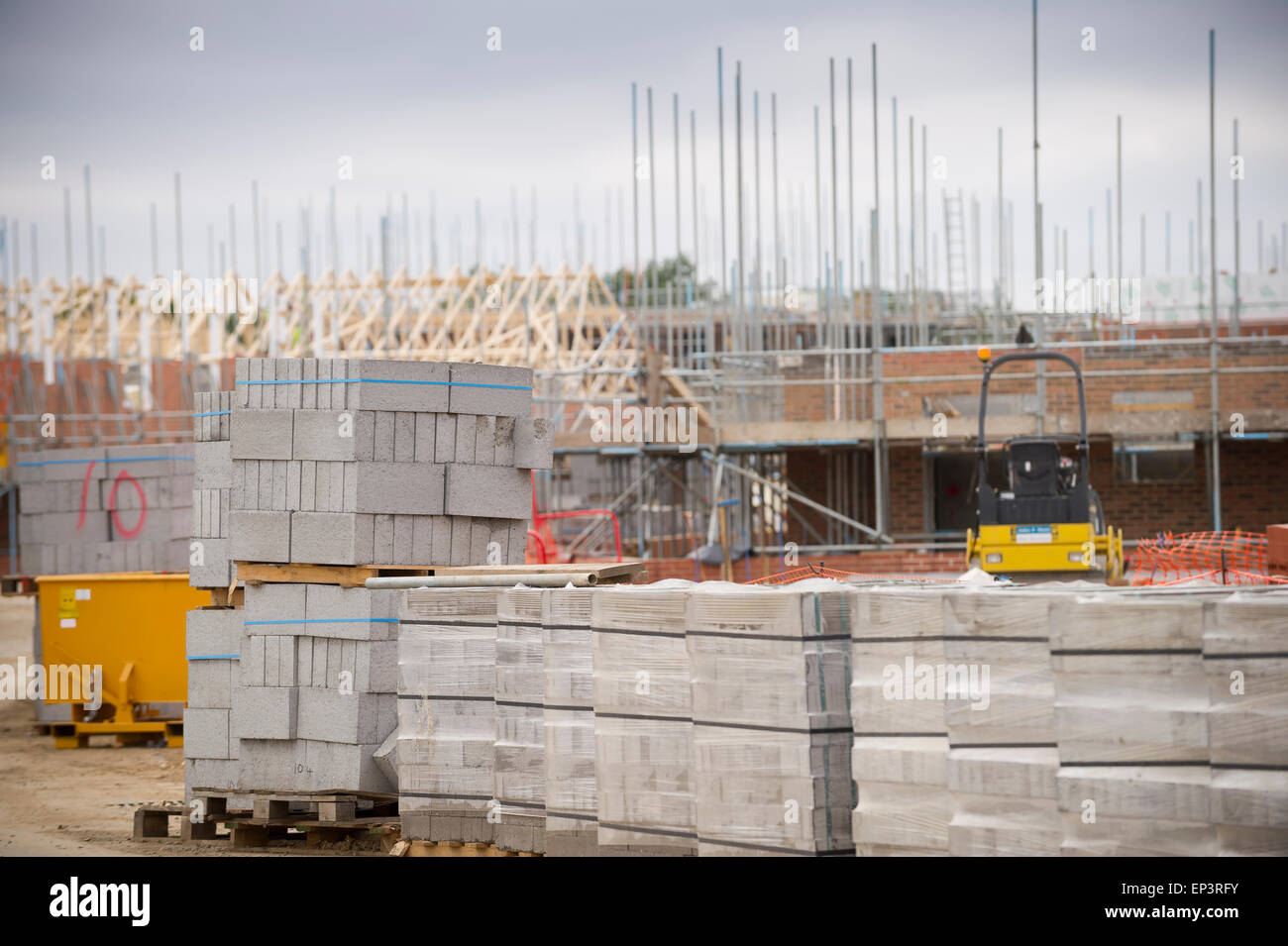 Costruzione casa sito in Londra Foto Stock