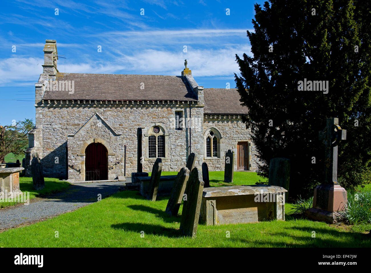 La chiesa di San Michele e Tutti gli Angeli, Downholme, North Yorkshire, Inghilterra, Regno Unito Foto Stock