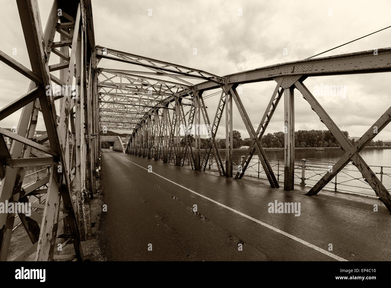 Ponte vecchio di Treto Colindres Cantabria, Spagna, Foto Stock