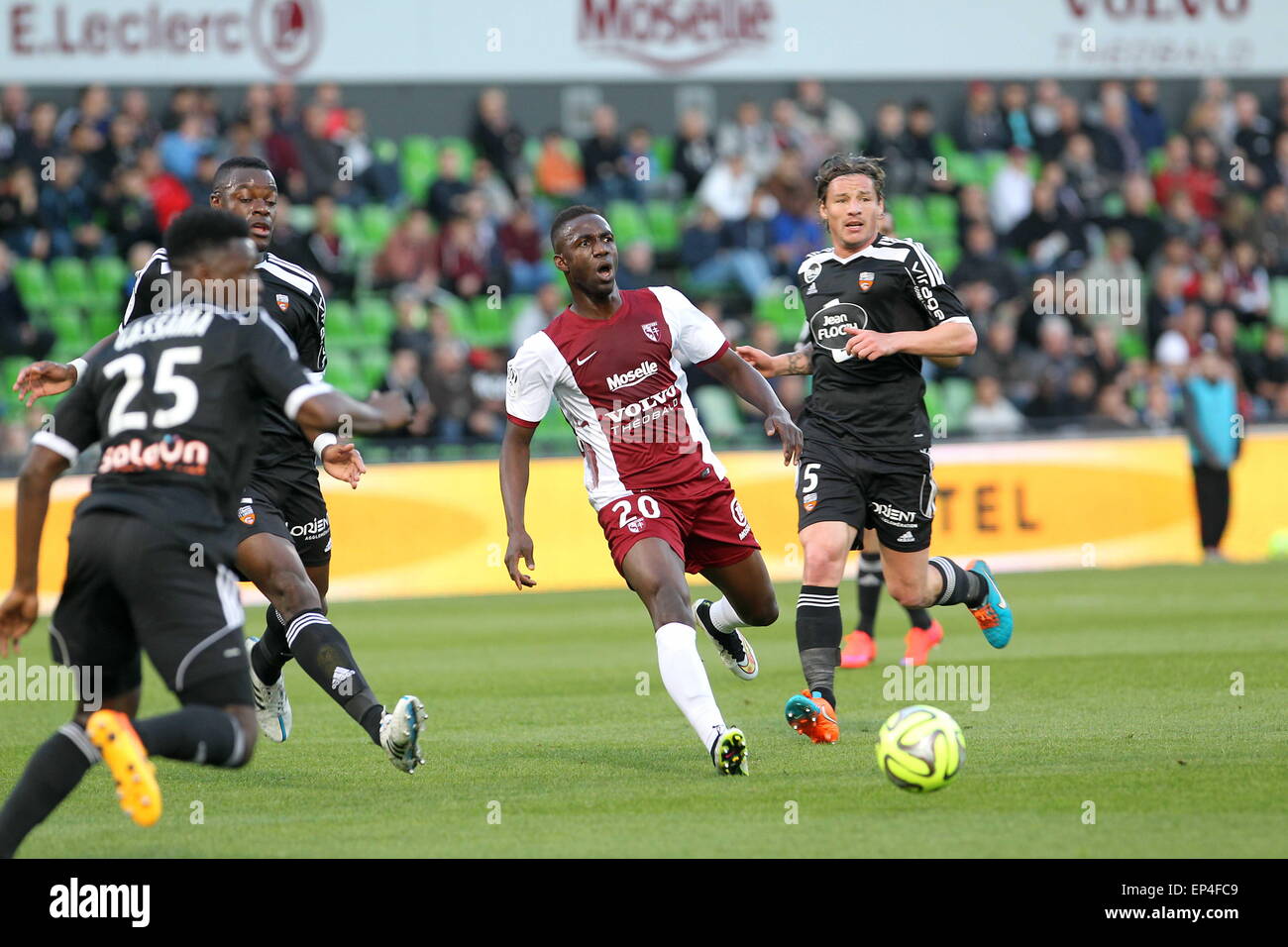 Modibo MAIGA - 09.05.2015 - Metz / Lorient - 36eme journee de Ligue 1.Photo : Fred Marvaux icona / Sport Foto Stock