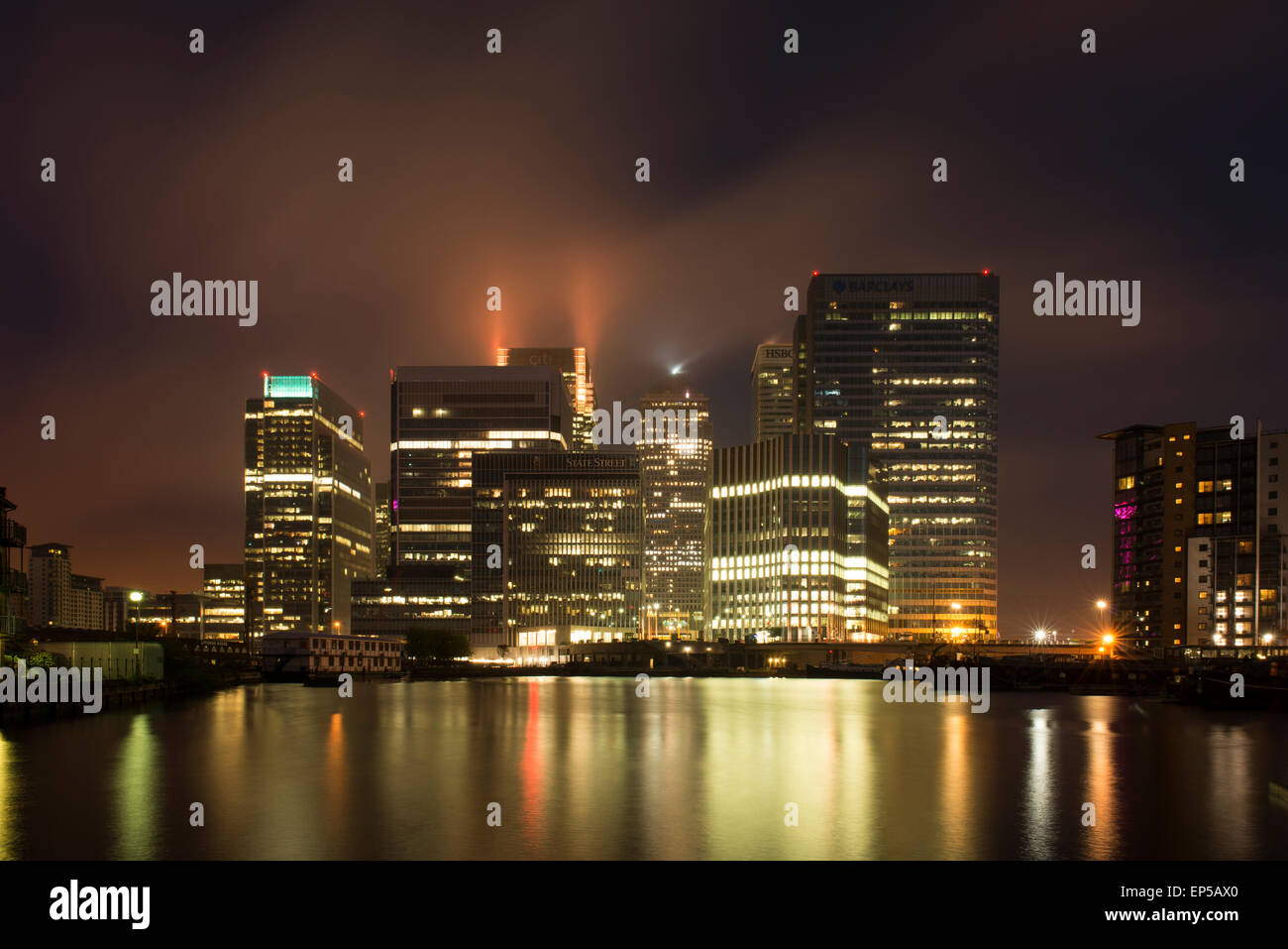 [Canary Wharf] Londra [distretto finanziario] Finanza. Credito: lee ramsden / alamy Foto Stock