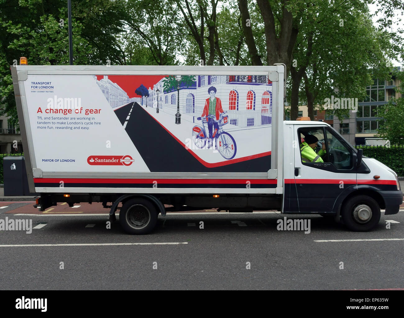 Londra biciclette Noleggio veicolo di servizio, Londra Foto Stock