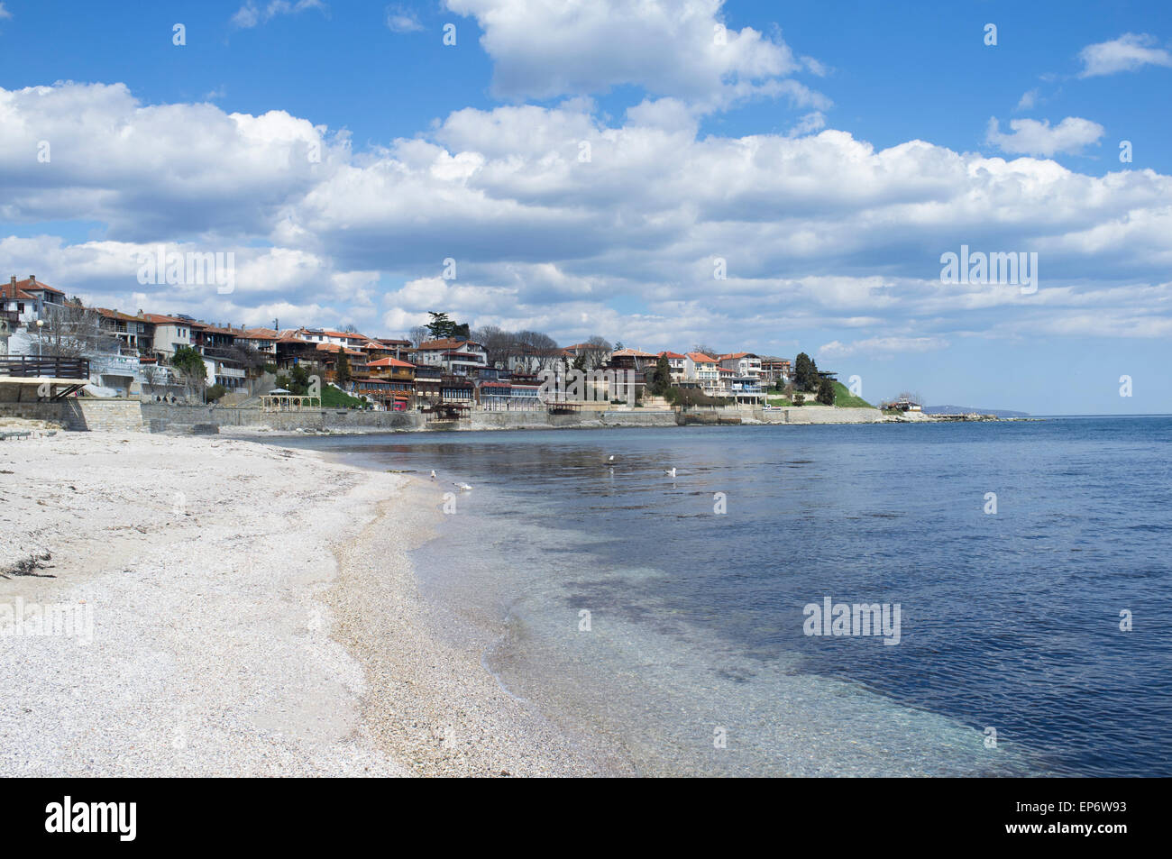 Vista sulla vecchia città di Nessebar, Bulgaria Foto Stock