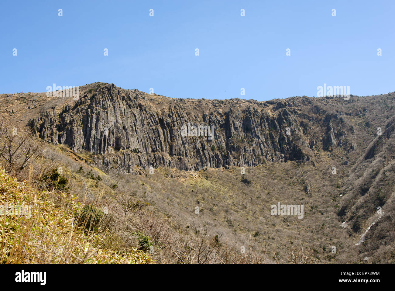 Paesaggio di Yeongsil Trail Course a Baerokdam in Hallasan Mountain National Park di Jeju Island, Corea. Foto Stock