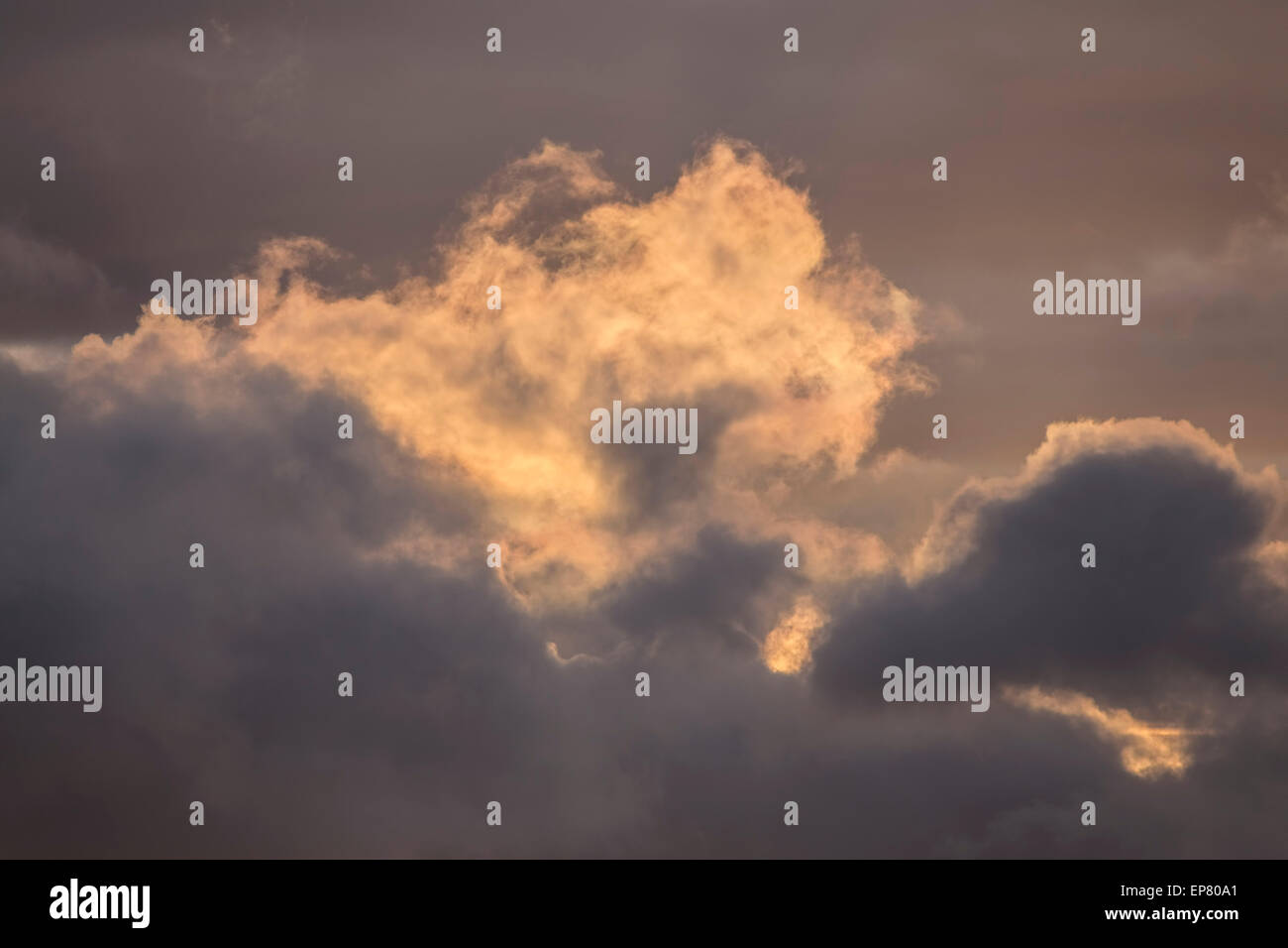 Cloudscape da Sutton Bank, North Yorkshire. Foto Stock