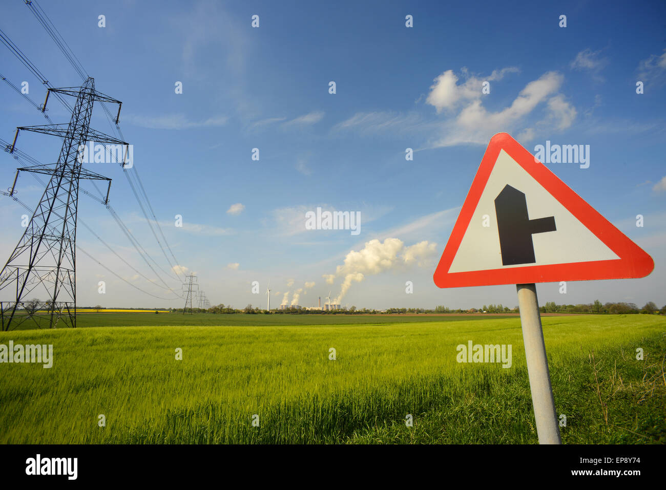 Drax carbone powered power station Yorkshire Regno Unito Foto Stock