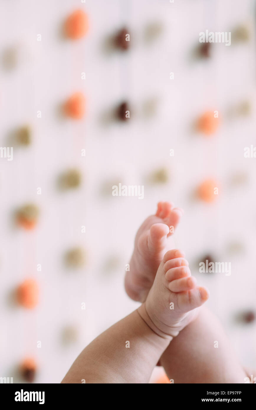 Neonato piedi Foto Stock