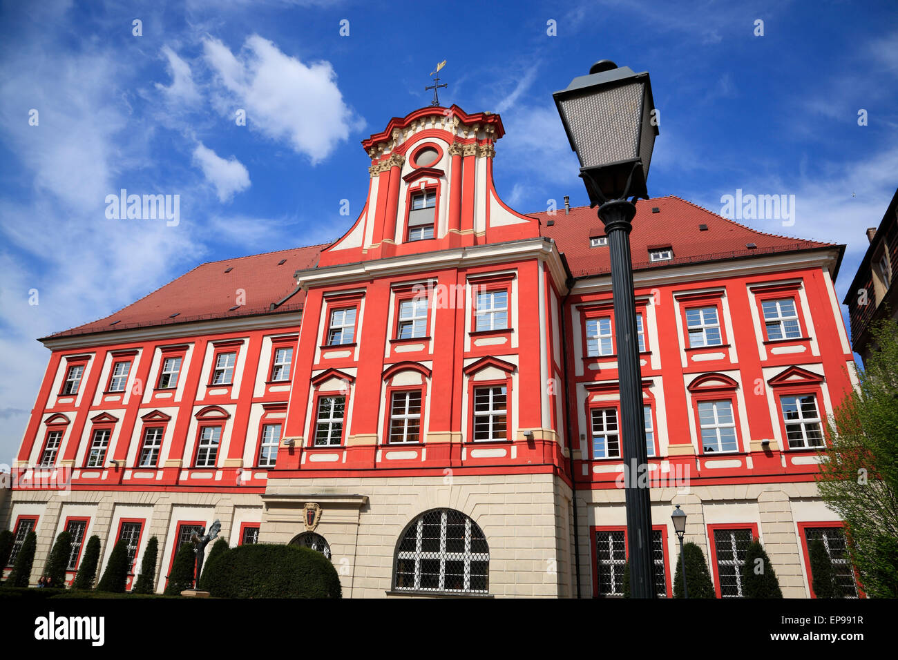 Ossolinski National Bibliothek, Wroclaw, Slesia, Polonia, Europa Foto Stock