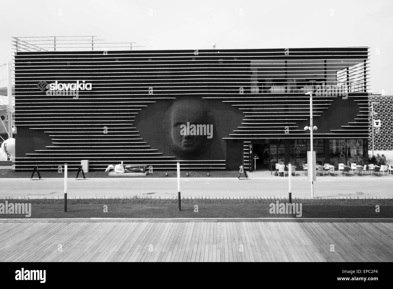 Milano, 5 maggio 2015. Il padiglione slovacco a Expo 2015. Foto Stock