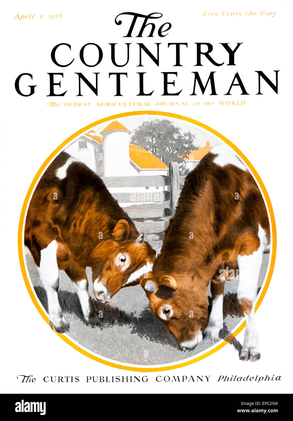 Coperchio del Country Gentleman Rivista di agricoltura degli inizi del XX secolo. . Foto Stock