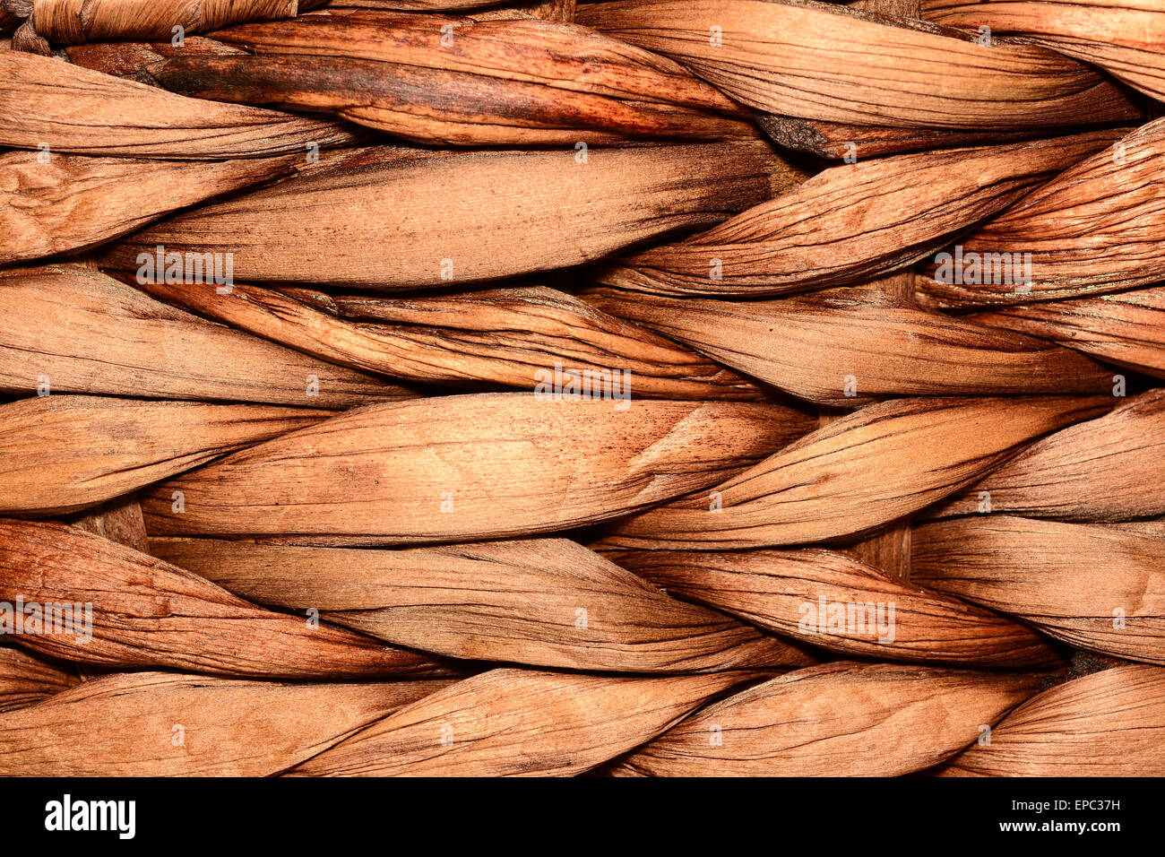 Basket weave closeup Foto Stock