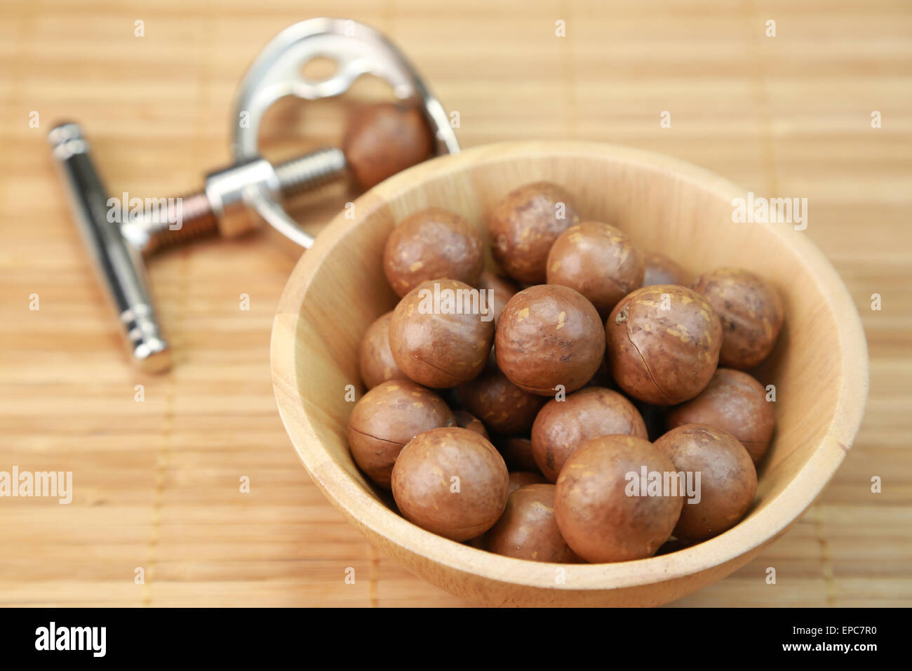 Noce di macadamia Foto Stock