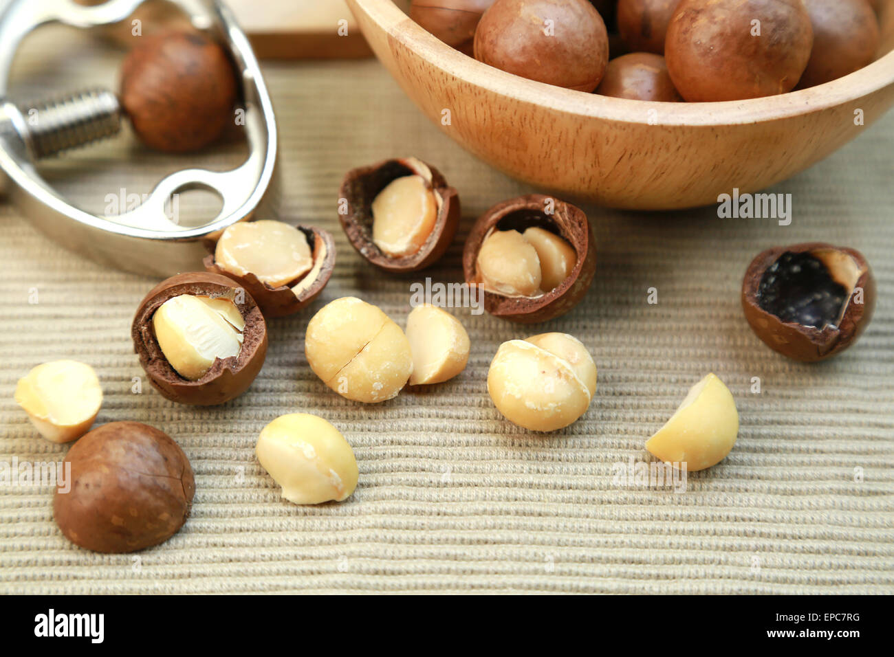 Noce di macadamia Foto Stock