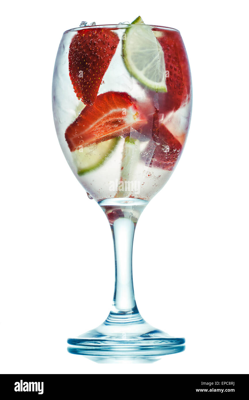 Strawberry Daiquiri cocktail alcolico Foto Stock