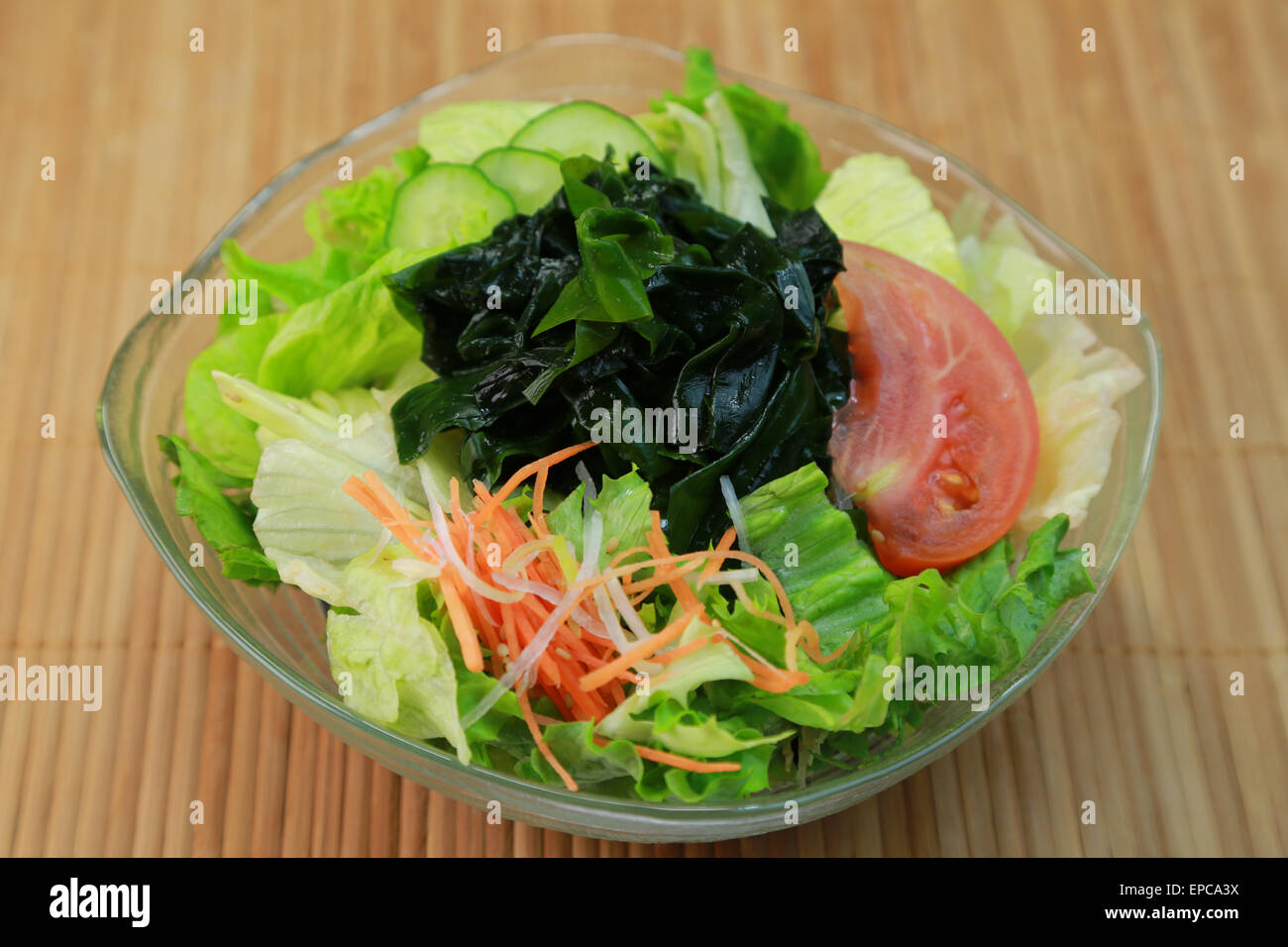 Alghe Wakame salad Foto Stock