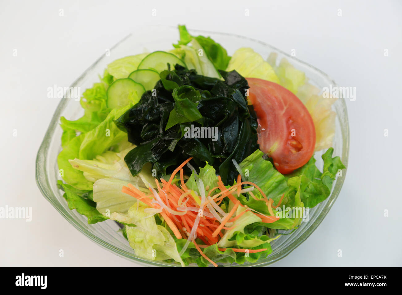 Alghe Wakame salad Foto Stock
