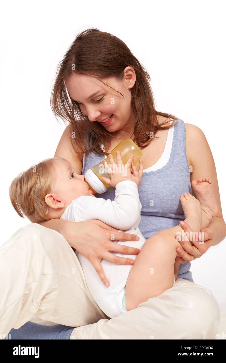 La madre e il bambino Foto Stock