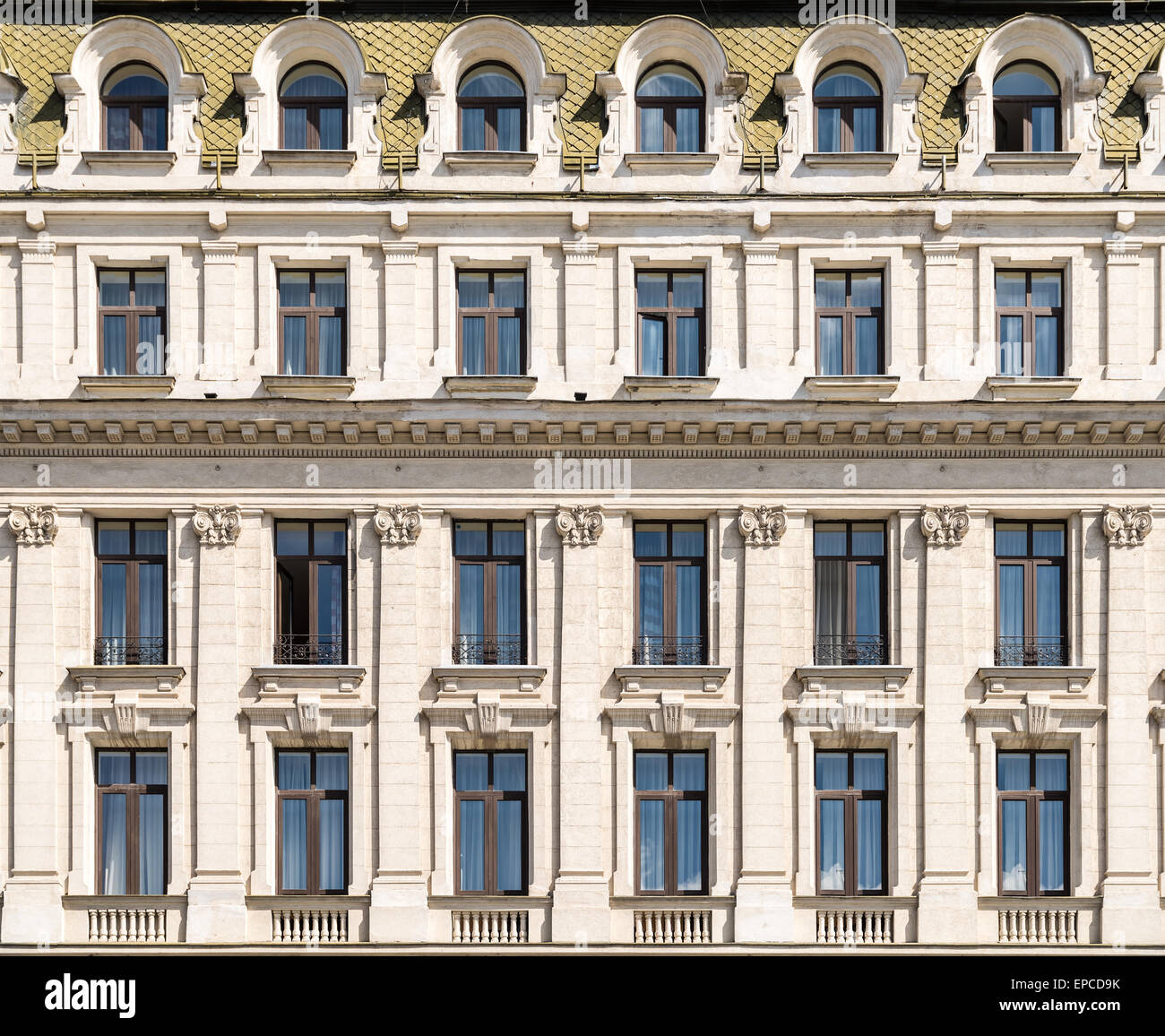 Architettura vintage a Bucarest, Romania Foto Stock