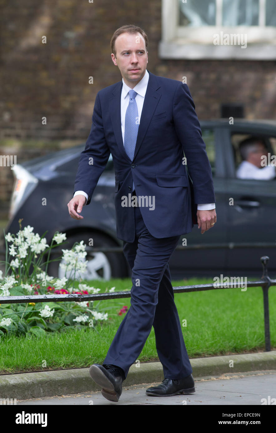 Matthew Hancock,il Ministro per l'ufficio di gabinetto e Pmo generale,arriva al numero 10 di Downing Street per una riunione del gabinetto Foto Stock