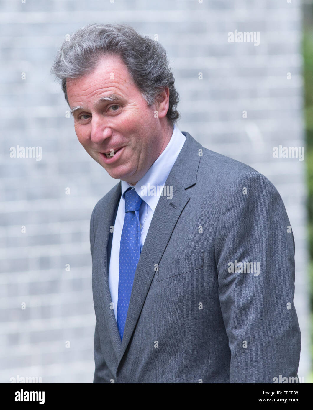 Oliver Letwin,il Ministro di Stato per la politica del governo,arriva al numero 10 di Downing Street per una riunione del gabinetto Foto Stock